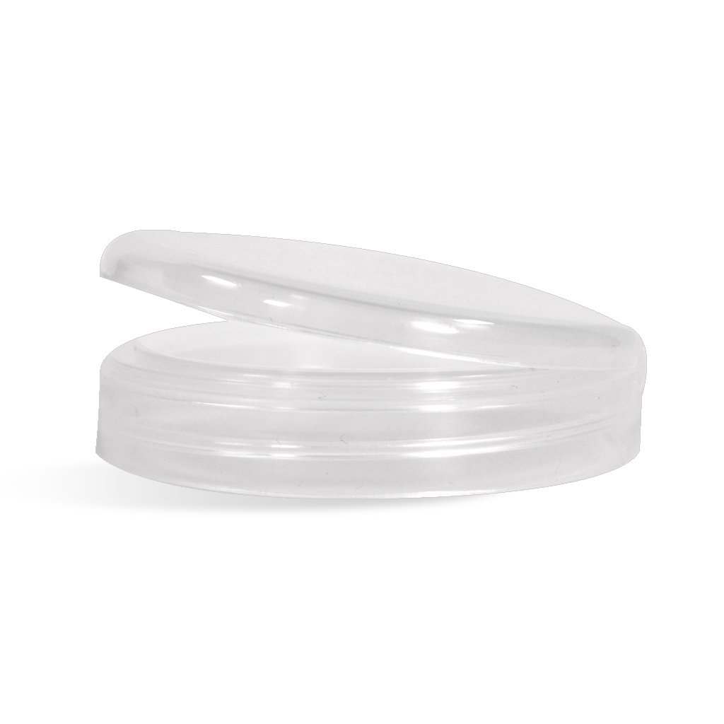 Glasstic - 16oz Clear Glass - White Flip Cap