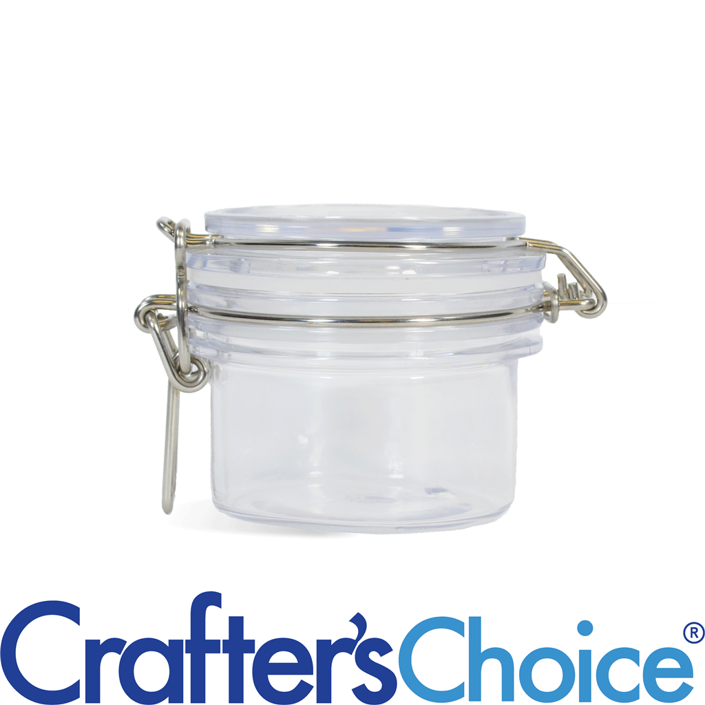 4.25 oz Bale Round Glass Jar with Swing Top Lid
