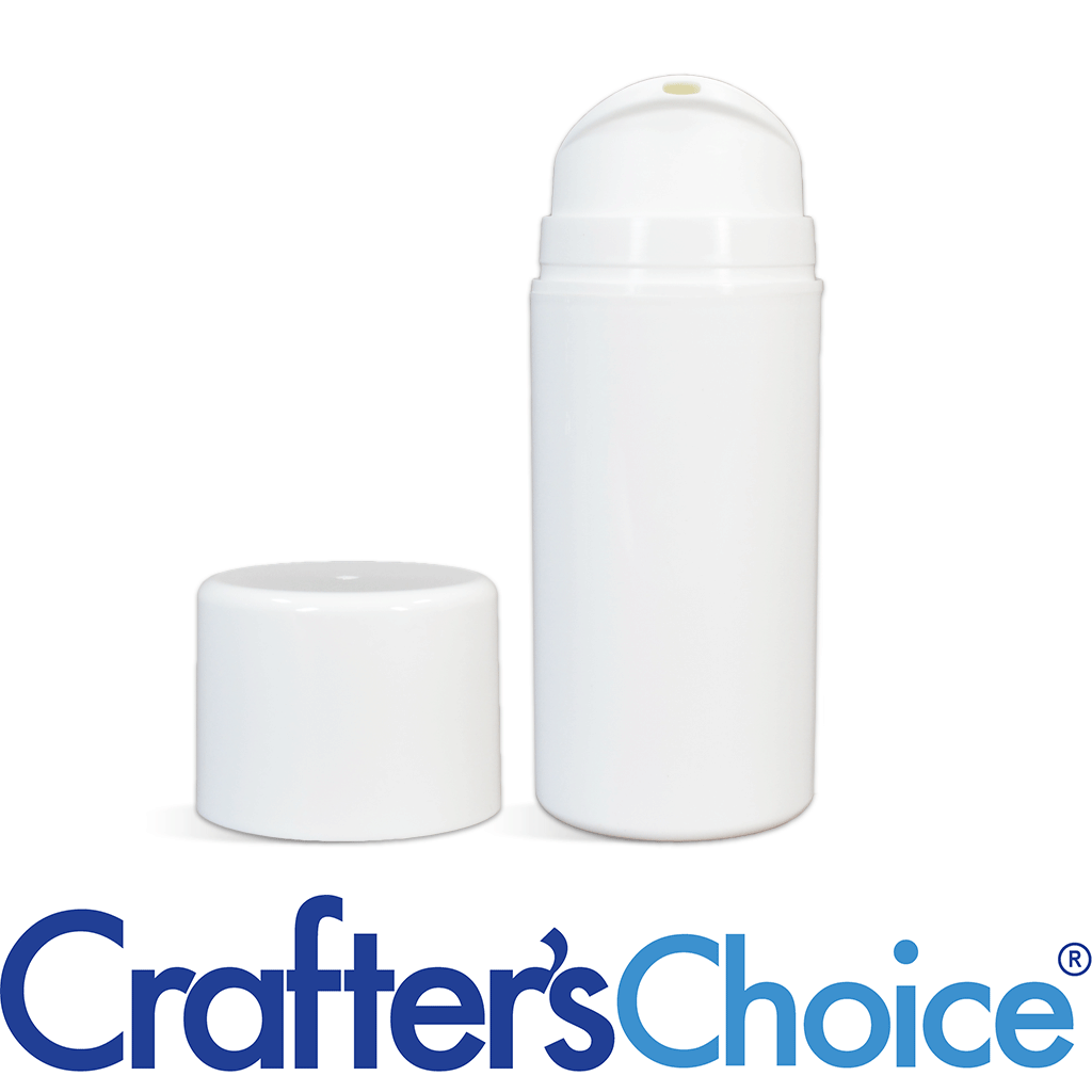 03.5 oz White Airless Bottle w/ White Pump Set
