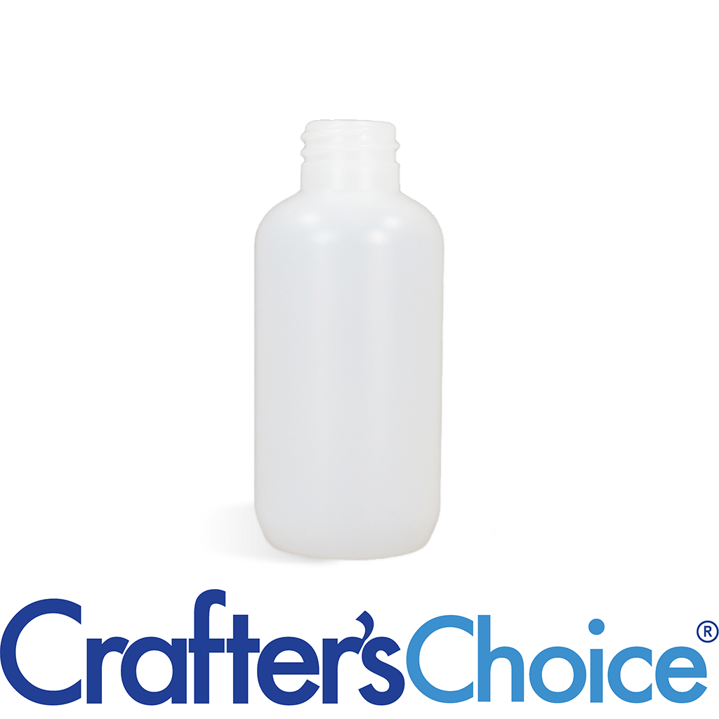 02 oz Natural HDPE Boston Round Bottle - 20/410
