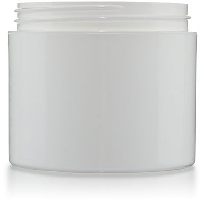2 oz White Jar: Straight Base