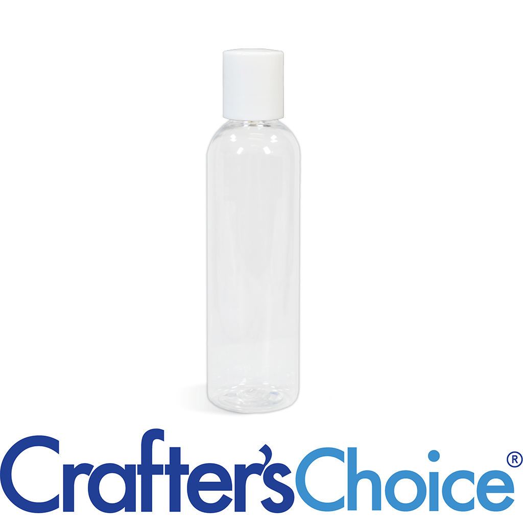 02 oz Clear Bullet with White Disc Top Set