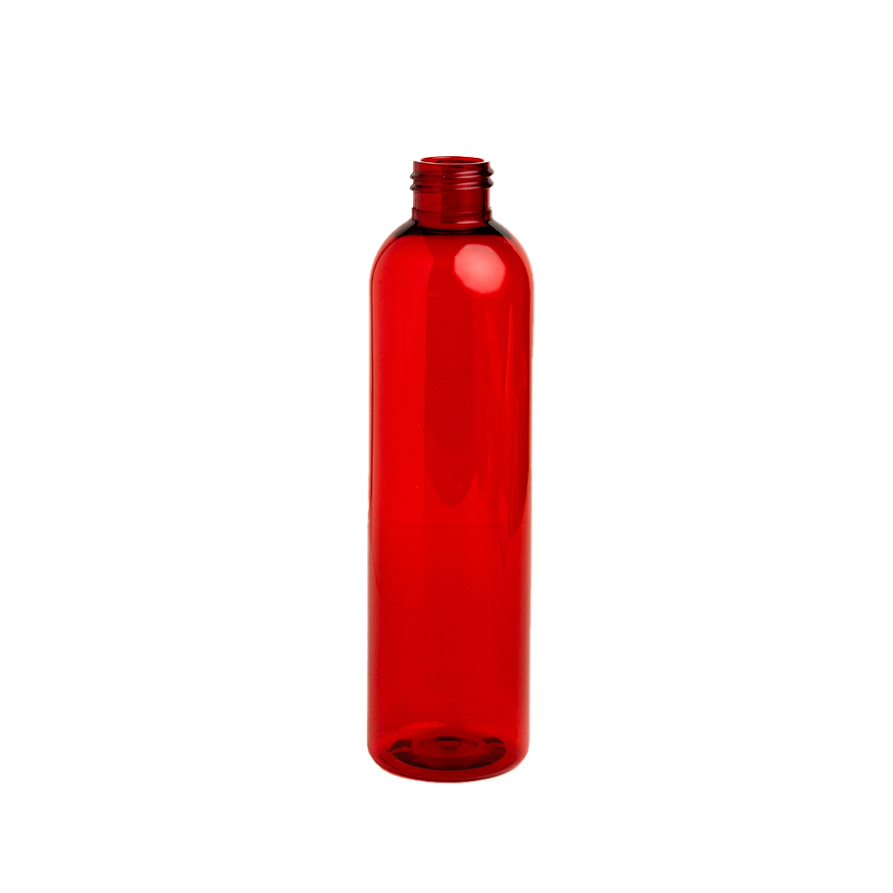 08 oz Red Bullet Plastic Bottle - 24/410