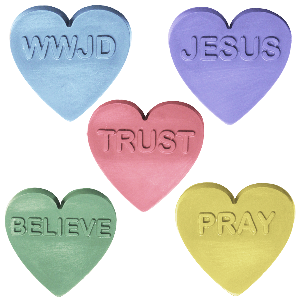 Christian Hearts Soap Mold (MW 508)