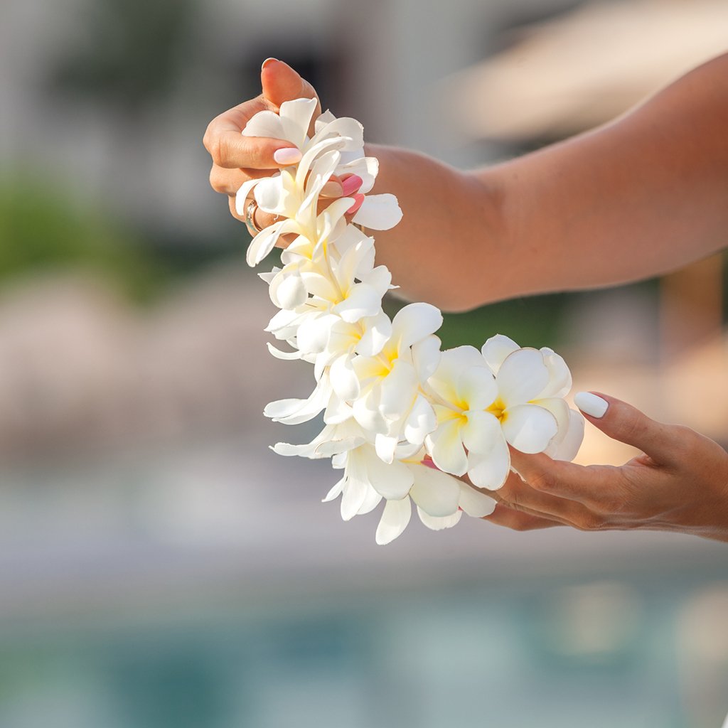 Flower Lei-crinkle Petal Flower Lei-crinkle Petal