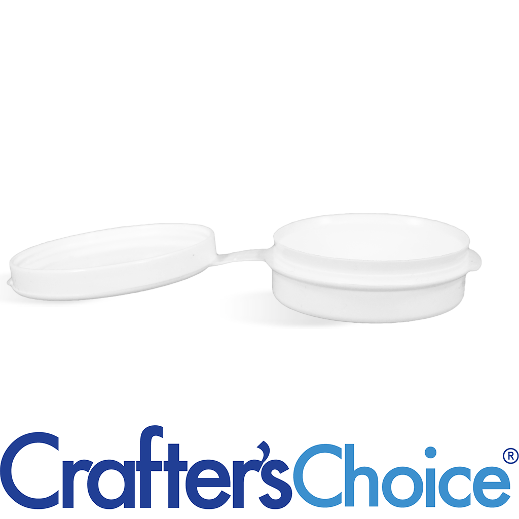    1/4 oz LDPE Polycon with Hinged Lid - White