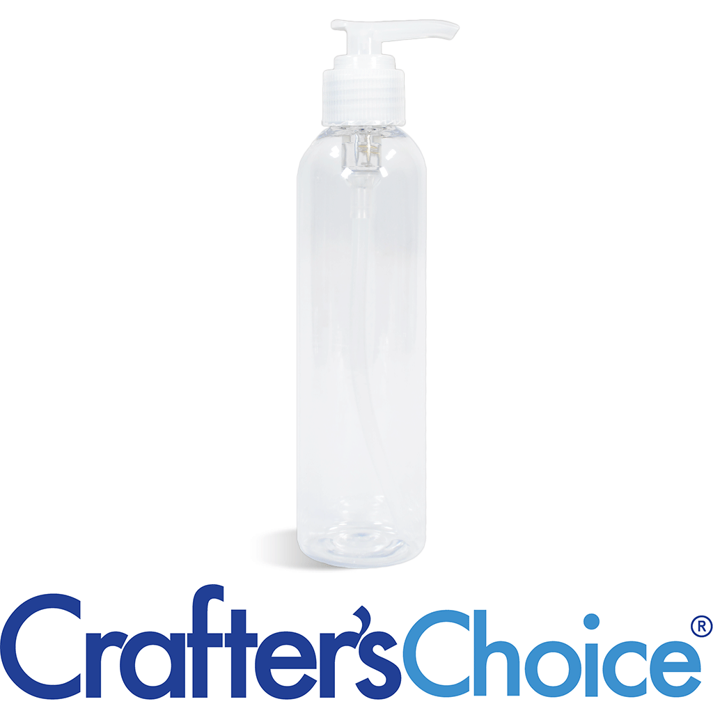 08 oz Clear Bullet w/ Natrl Ribbed Saddle Pump Set