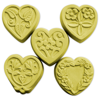 Hearts Floral Guest Soap Mold (MW 44)