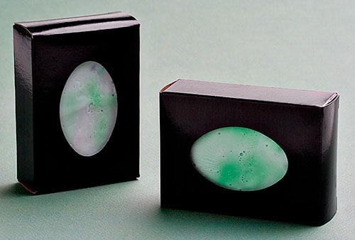 Lg Soap Box: Black Oval