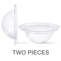 Bath Bomb Ball Mold - 2.75" diameter (2 pc set)