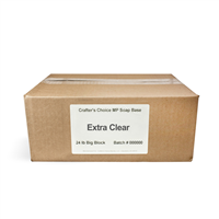 Premium Extra Clear MP Soap Base - 24 lb Block
