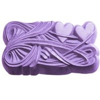 Hearts 2 Rectangle Soap Mold (MW 213)