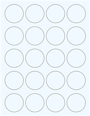 Clear Glossy Labels - 1.75" Circle (F 8)