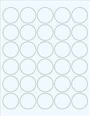 Clear Glossy Labels - 1.5" Circle (F 4)