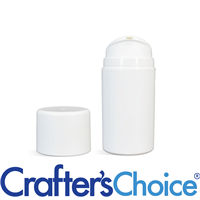 01.7 oz White Airless Bottle w/ White Pump Set