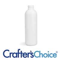 04 oz White HDPE Bullet Bottle - 20/410