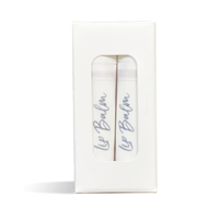 Lip Tube Box (Holds 2 Tubes) - WHITE COLOR