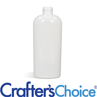 04 oz White Cosmo Oval Plastic Bottle - 20/410