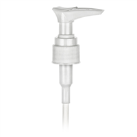 20/410 White Ribbed Lotion Pump Top