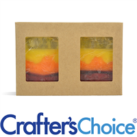 Soap Box - Double Bar with Windows (KRAFT COLOR)