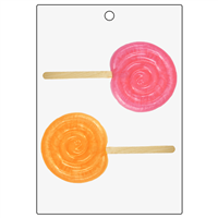 Swirl Lollipop Bubble Stick Mold (LOP 60)