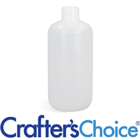 08 oz Natural HDPE Boston Round Bottle - 24/410
