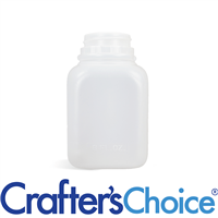 08 oz Natural HDPE Square Bottle - 38/400
