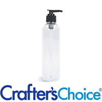04 oz Clear Bullet w/ Black Ribbed Saddle Pump Set