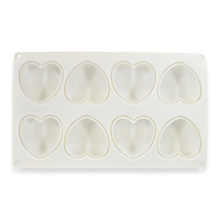 Heart Teardrop Small Silicone Soap Mold 4001 - Wholesale Supplies Plus