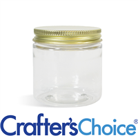 04 oz Clear Basic Jar with Gold Metal Top Set