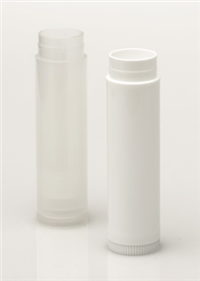 0.15 oz White Lip Tube Only - Round