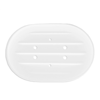Soap Dish - Oval, White
