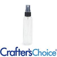 02 oz Clear Bullet with Black Ribbed Sprayer Set