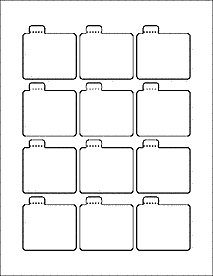 2.125 x 2.125" White Waterproof INKJET Label (Idea