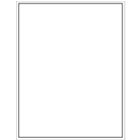 White Waterproof Labels - 8.5 x 11" Full Sheet (J 