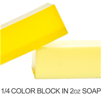 Stained Glass Lemon Yellow Soap Color Blocks