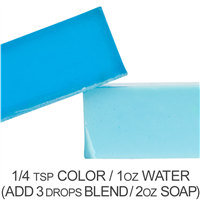 Stained Glass Ocean Blue Powder Color