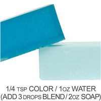 Stained Glass Sea Blue-Green Powder Color
