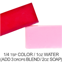 Stained Glass Strawberry Red Powder Color