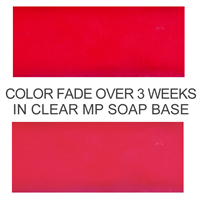Stained Glass Strawberry Red Powder Color