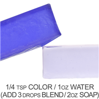 Stained Glass Violet Purple Powder Color