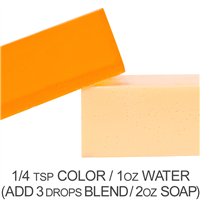 Stained Glass Citrus Orange Powder Color