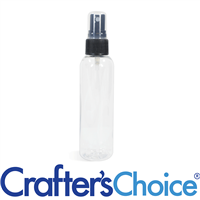 04 oz Clear Bullet w/ Black Ribbed Sprayer(20/410)