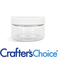 04 oz Clear Heavy Wall w/ White Ribbed Top Set