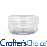 1/3 oz Clear Jar with Natural Top