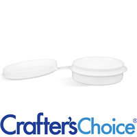    1/4 oz LDPE Polycon with Hinged Lid - White