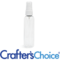 08 oz Clear Bullet with White Ribbed Sprayer Set 