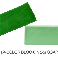 Matte Woodland Green Soap Color Blocks
