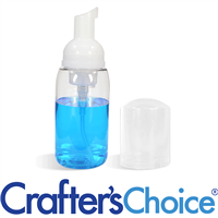08 oz Clear Modern Round Plastic Bottle & Foamer