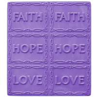 Faith, Hope, Love Soap Mold Tray (MW 08) 